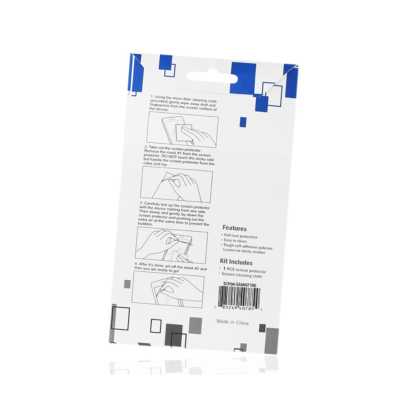 Samsung Galaxy Note 2 Privacy Screen Protector In Clear
