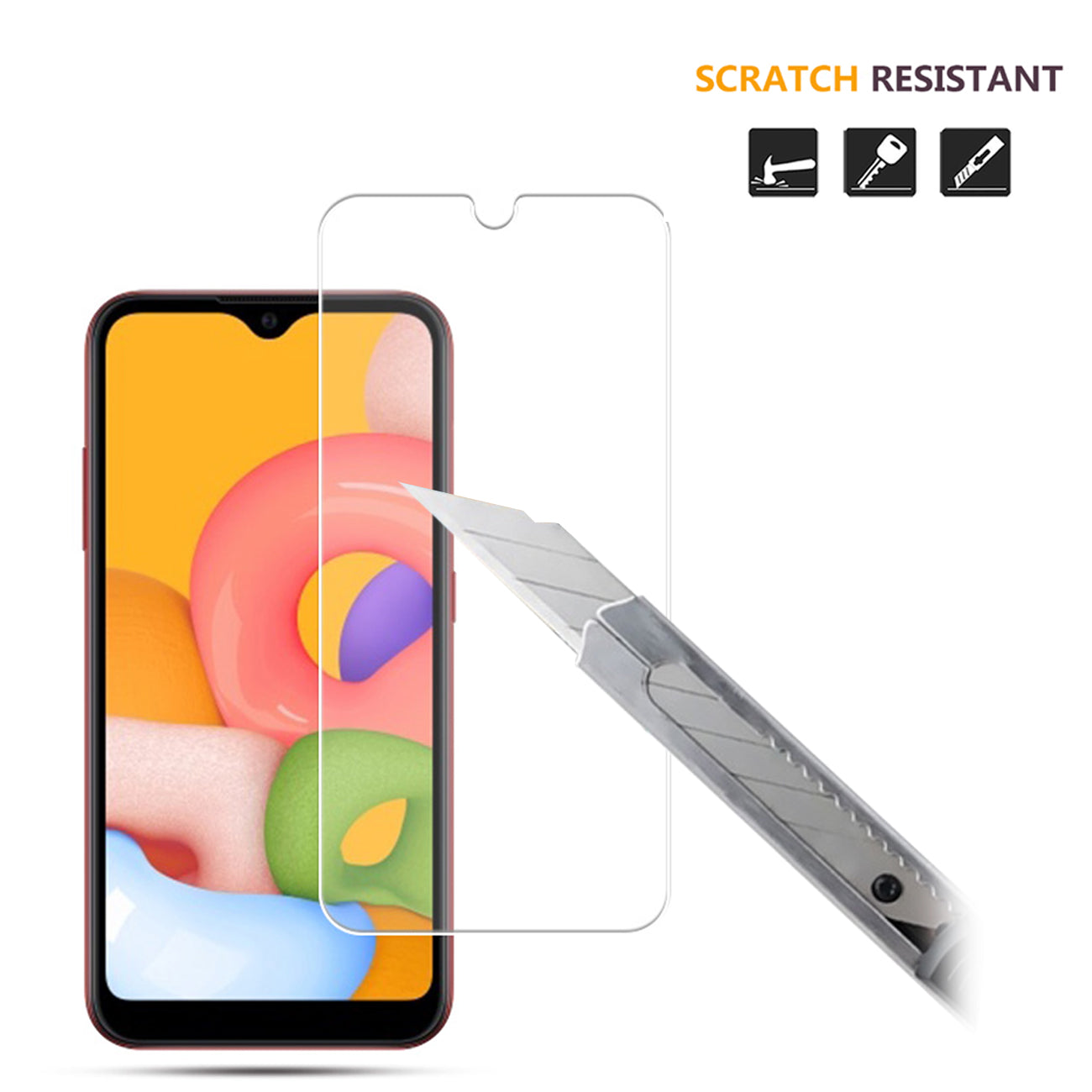 Glass Super Durable 2.5D Samsung Galaxy A01