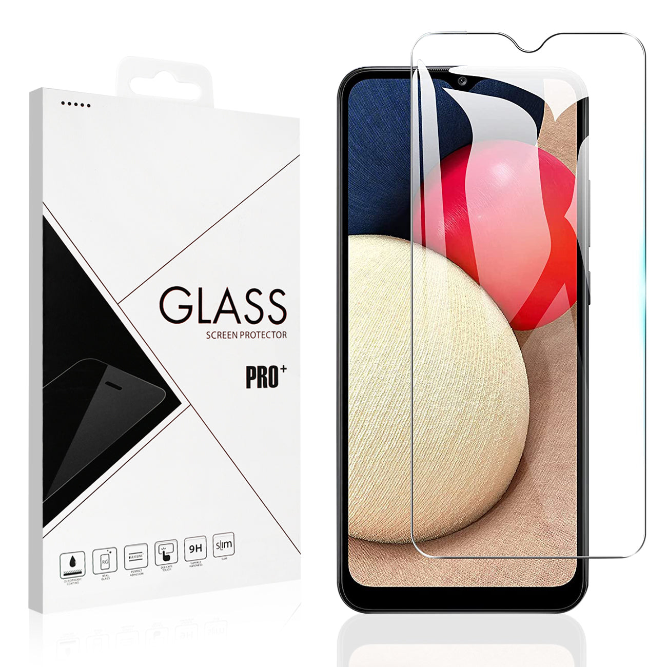 Glass Super Durable 2.5D Samsung Galaxy A02S Clear