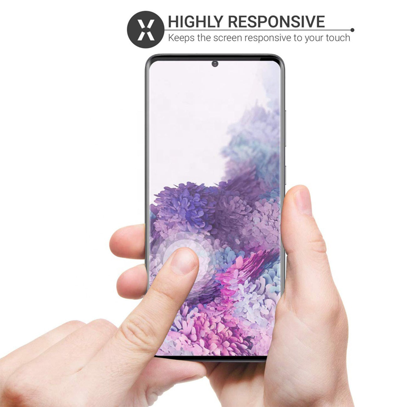 Glass Screen Protective Cover Super Shock Resistant 3D Curved Edge Samsung Galaxy S20