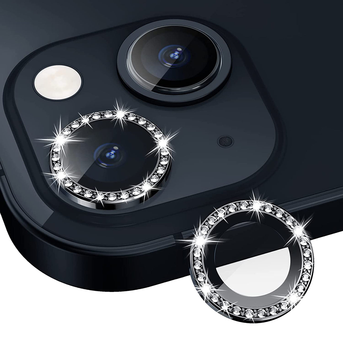 Camera Lens Protector Diamond iPhone 14/ iPhone 14 Plus Black Color