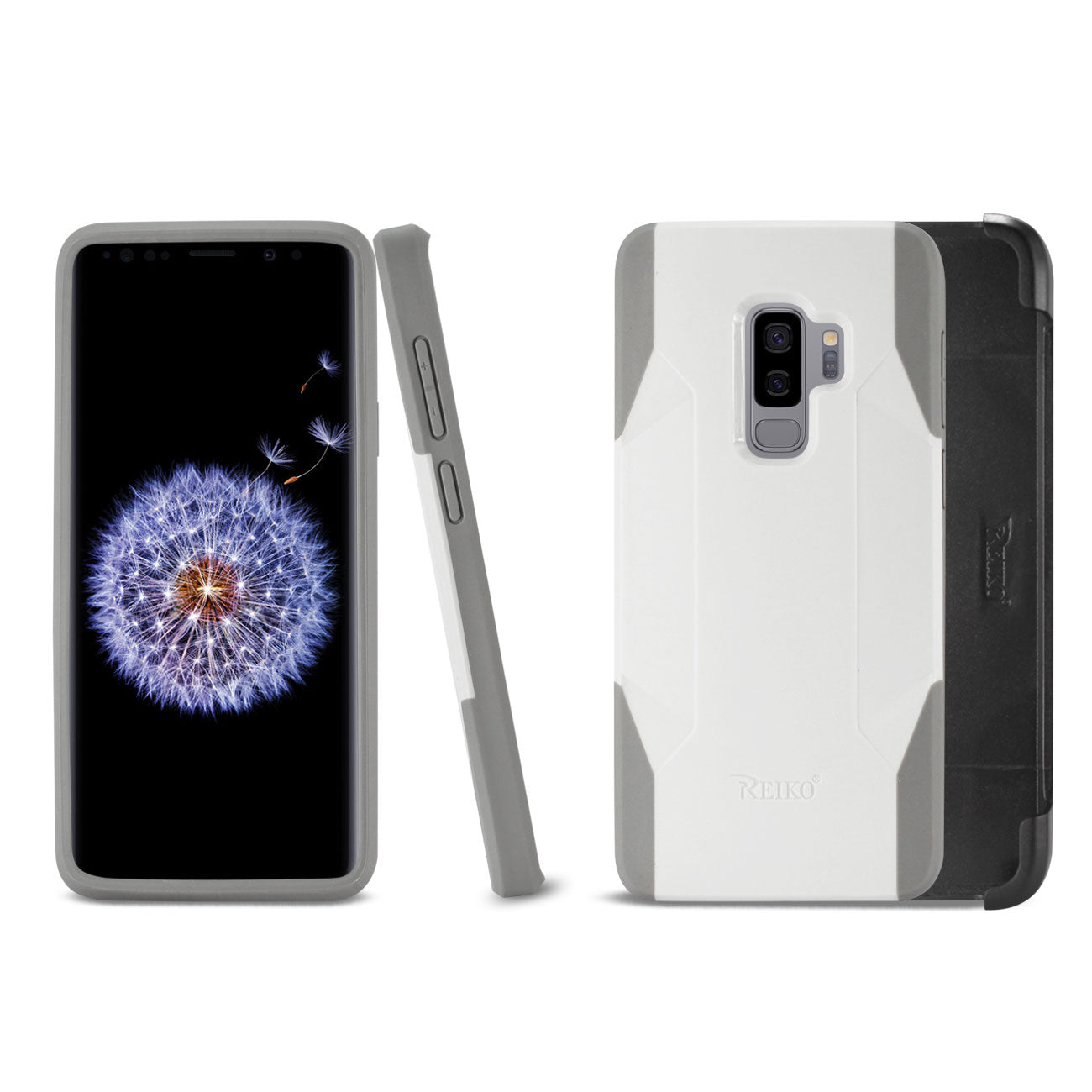 Reiko Samsung Galaxy S9 Plus 3-In-1 Hybrid Heavy Duty Holster Combo Case In Ivory