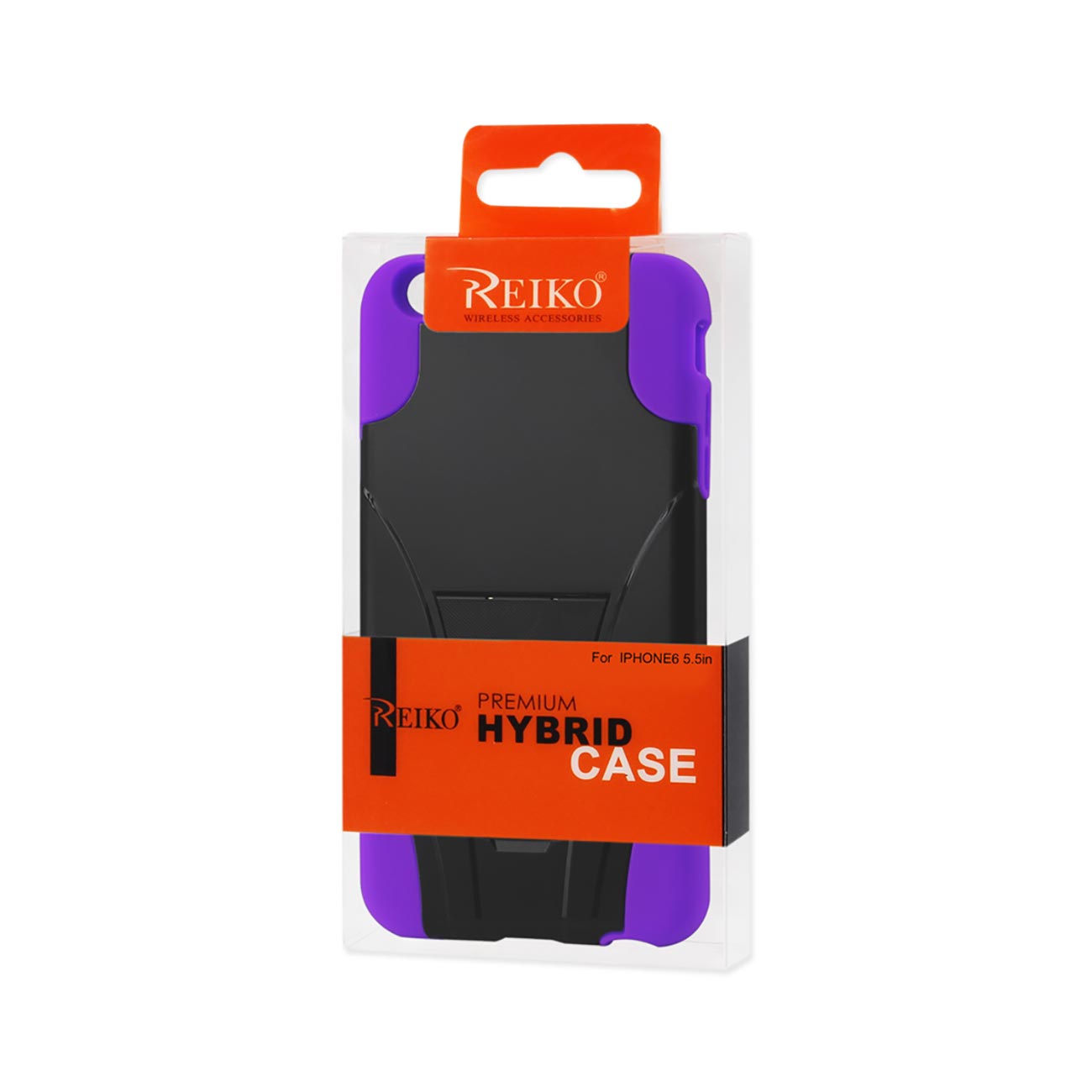 iPhone 6S/ 6 Plus Hybrid Heavy Duty Case With Kickstand In Purple Black