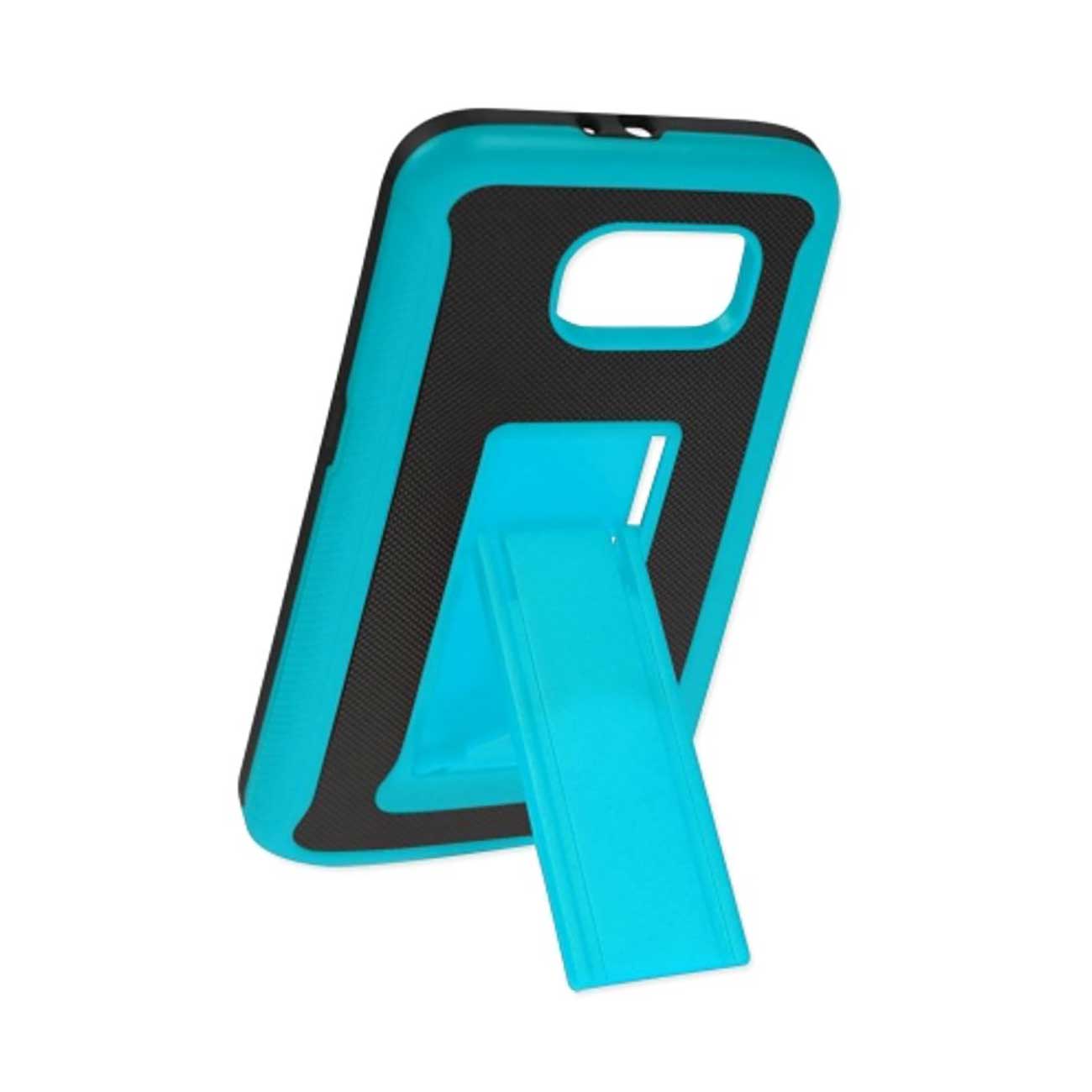 Samsung Galaxy S6 Hybrid Heavy Duty Case With Vertical Kickstand In Black Navy
