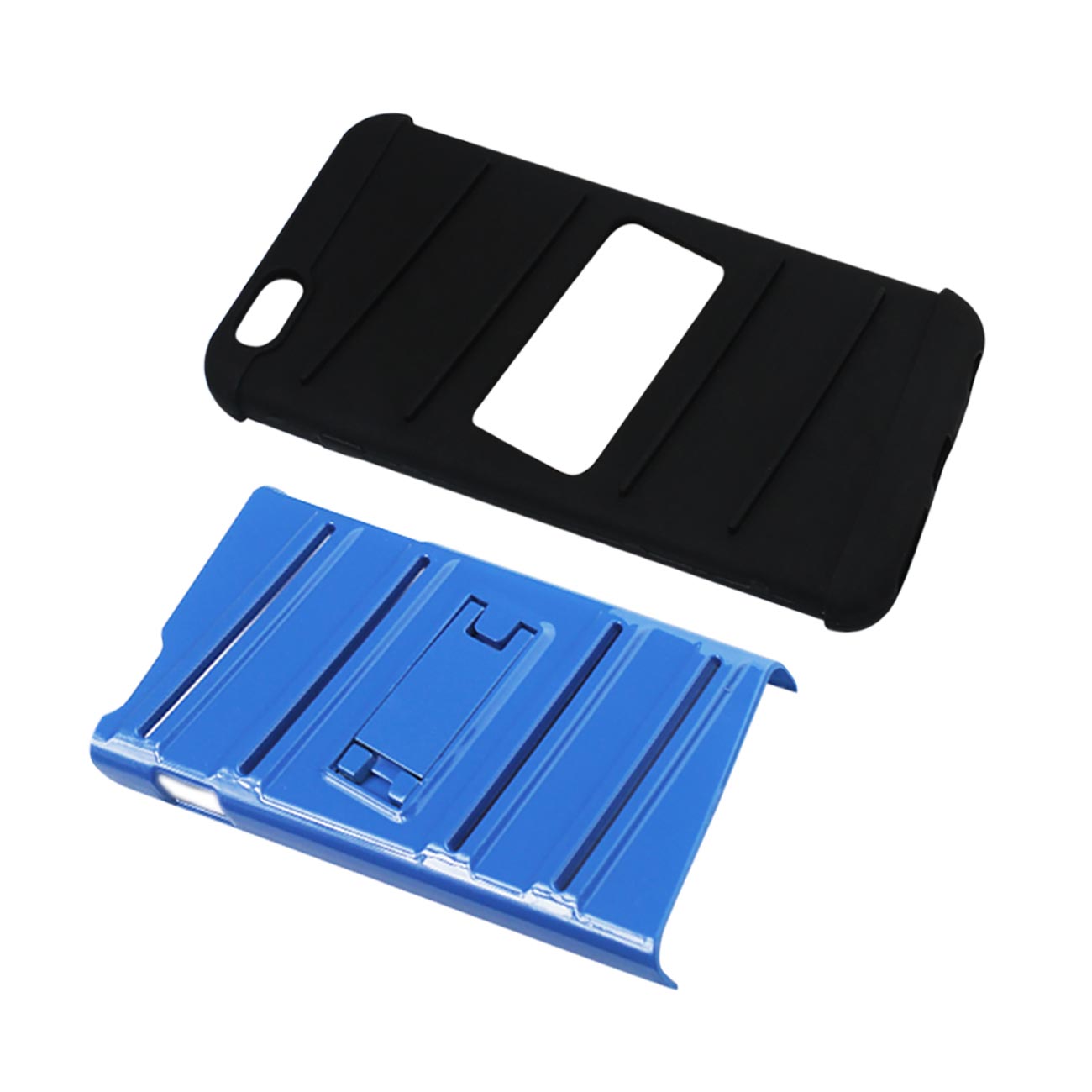 iPhone 6S Plus/ 6 Plus Hybrid Fishbone Case With Kickstand In Black Navy
