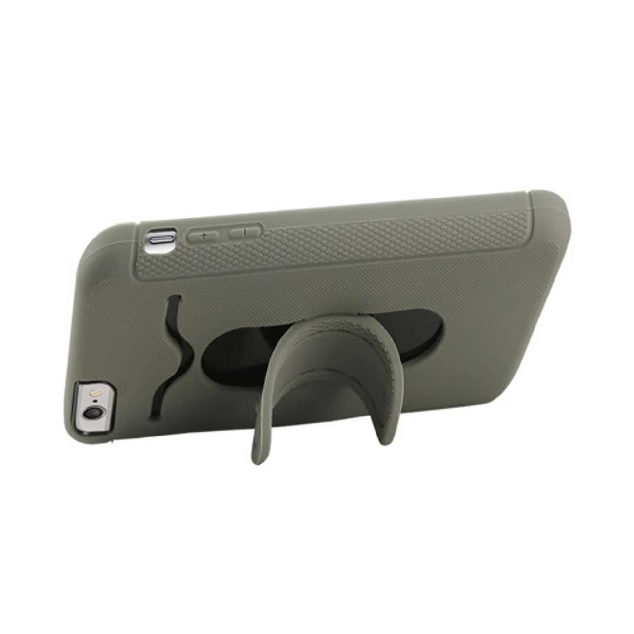 iPhone 6S Plus/ 6 Plus Hybrid Heavy Duty Case With Bending Kickstand In Gray