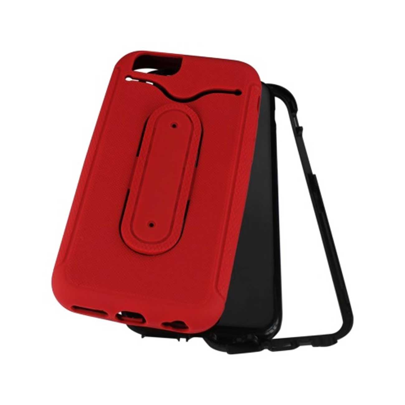 iPhone 6S/ 6 Hybrid Heavy Duty Case With Bending Kickstand In Red