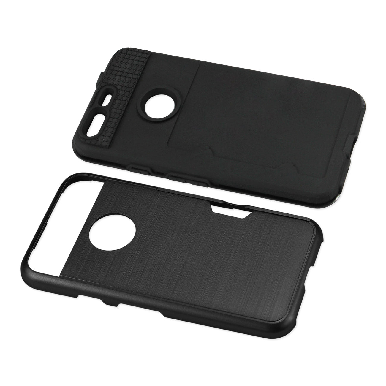 Google Pixel Slim Armor Hybrid Case With Card Holder In Black