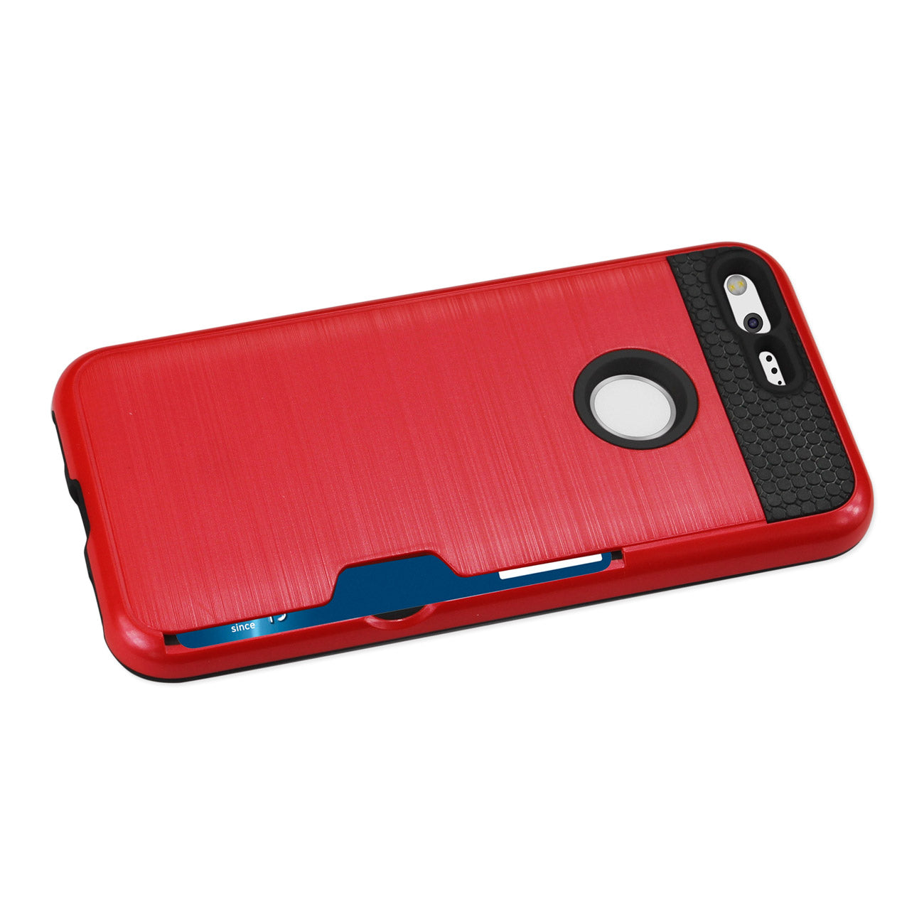 Google Pixel Slim Armor Hybrid Case With Card Holder In Red