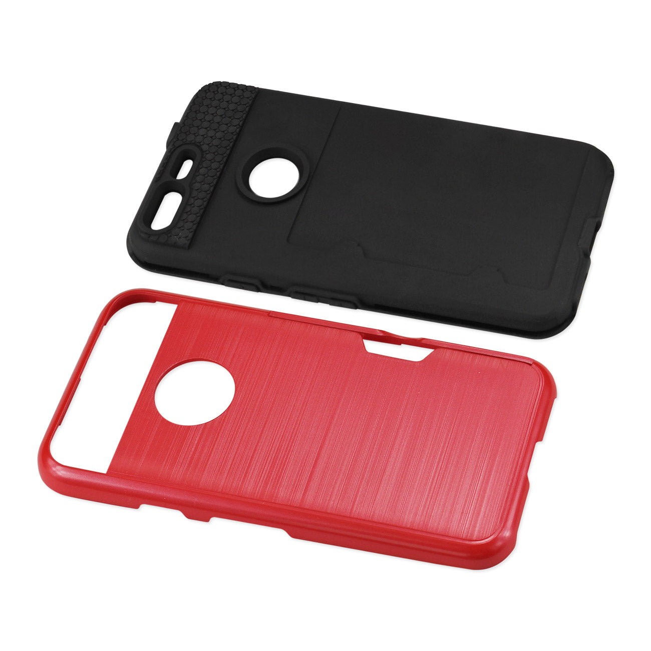 Google Pixel Slim Armor Hybrid Case With Card Holder In Red