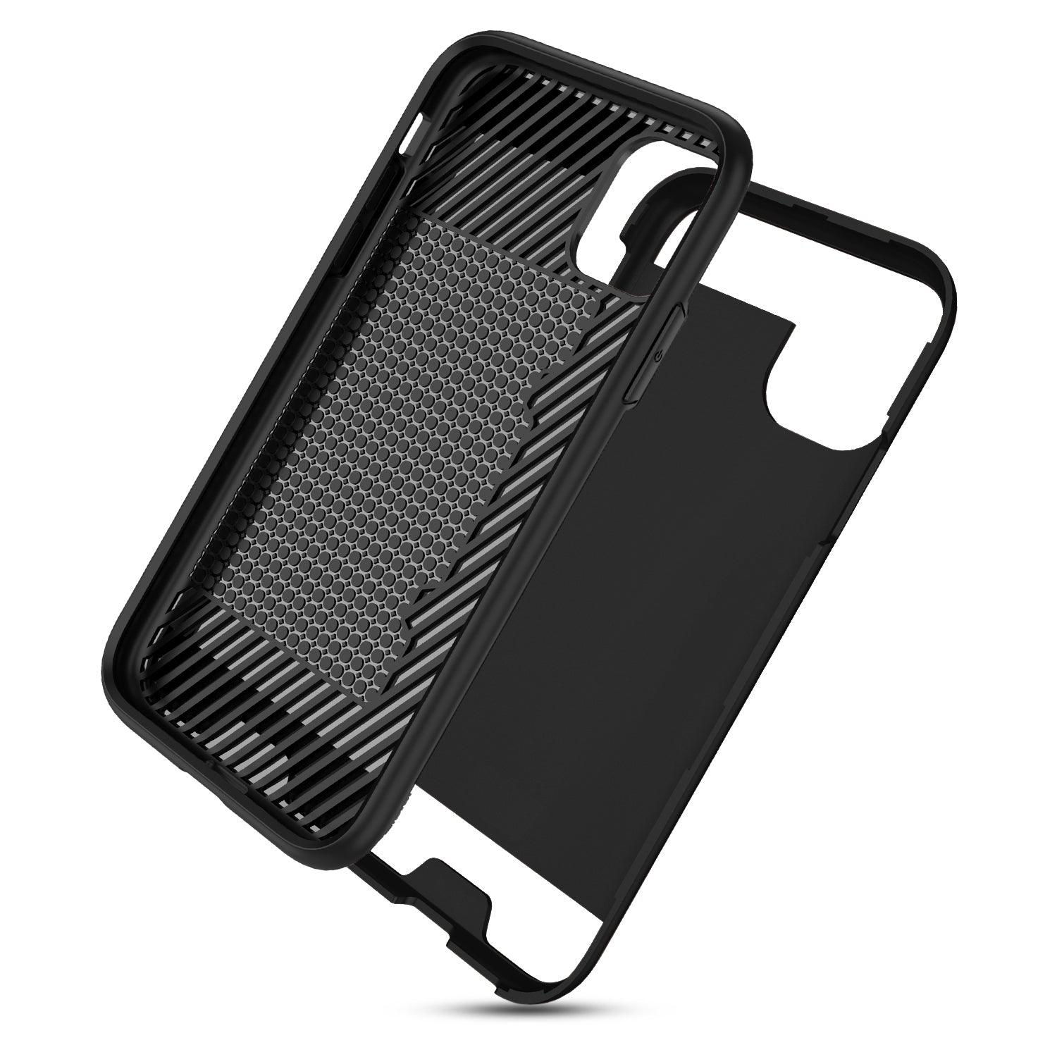 Case Hybrid Slim Armor With Card Holder iPhone 11 Pro Max Black Color