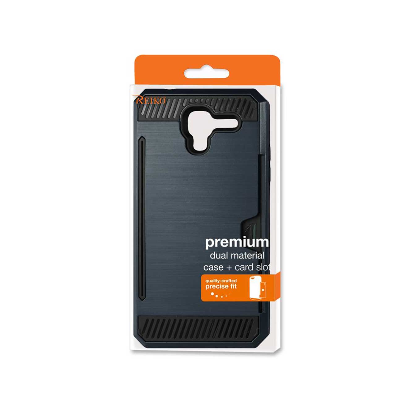 Case Hybrid With Card Holder Slim Armor Kyocera Hydro View Navy Color