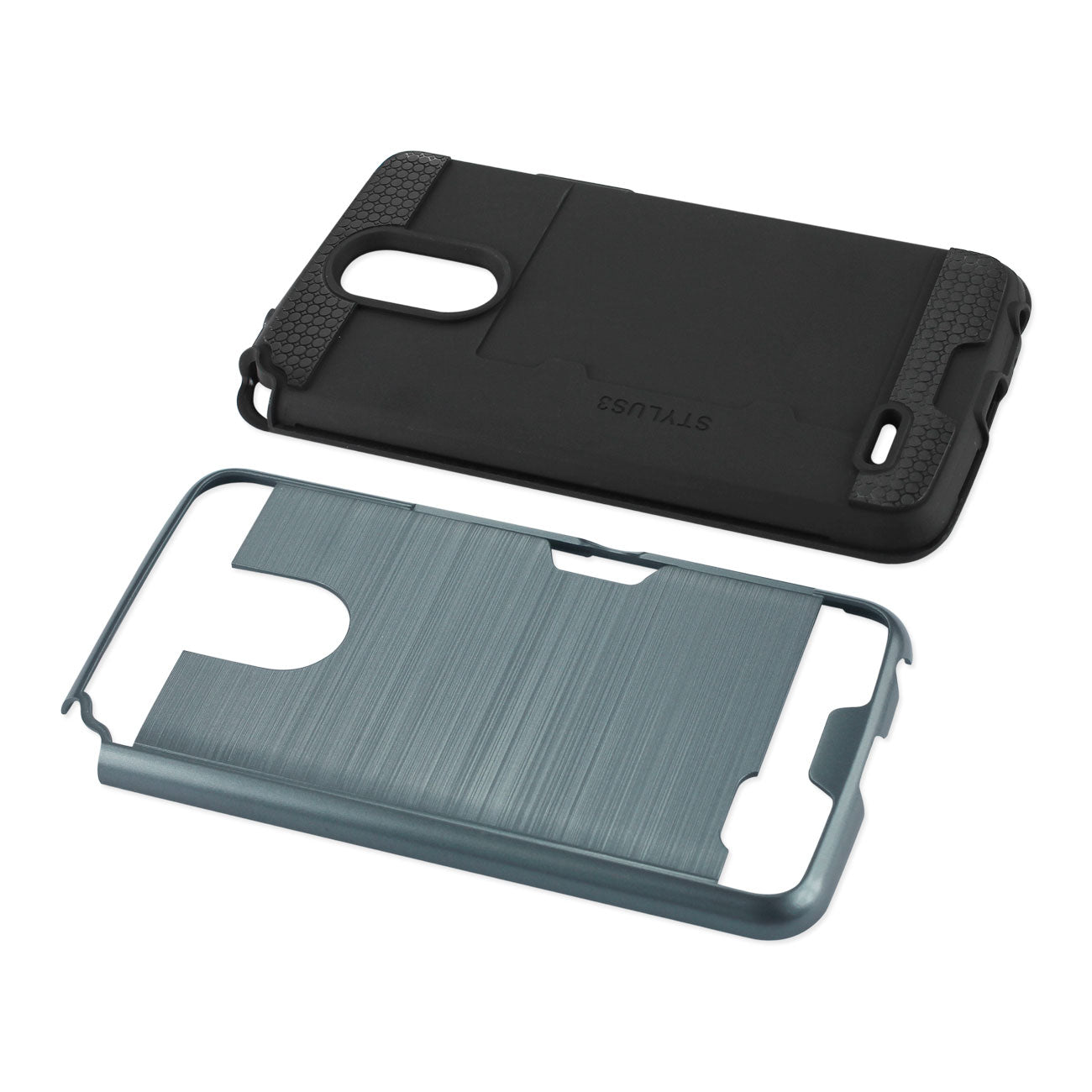 Case Hybrid With Card Holder Slim Armor LG Stylo 3/ Stylus 3 Navy Color