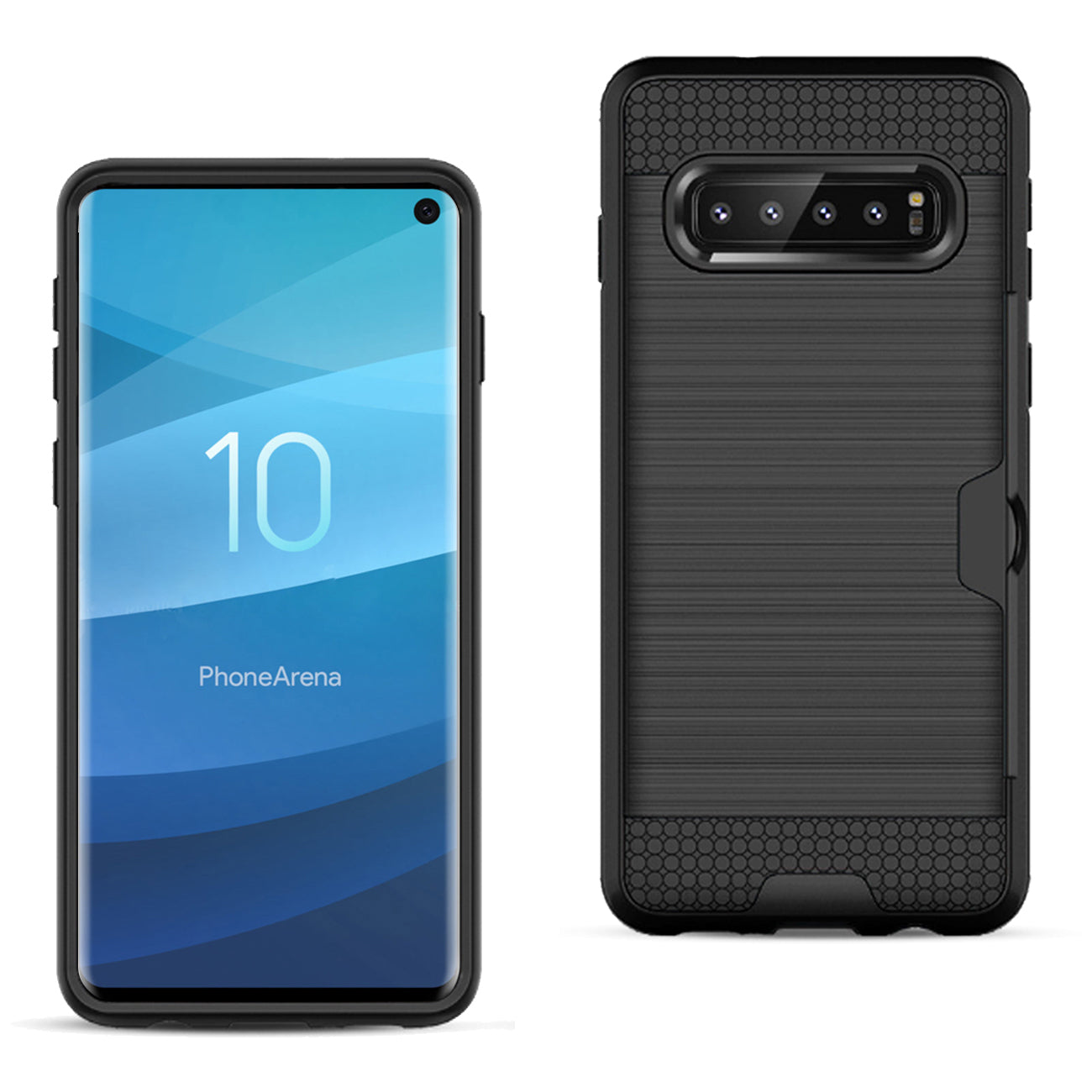 Case Hybrid Slim Armor With Card Holder SAMSUNG GALAXY S10 Black Color