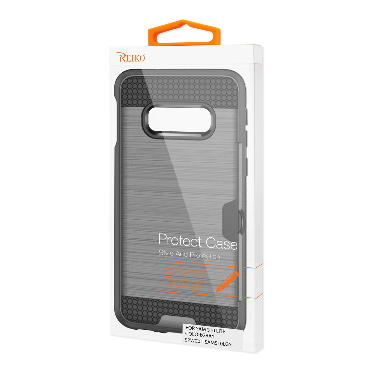Samsung Galaxy S10 Lite Slim Armor Hybrid Case With Card Holder In Gray