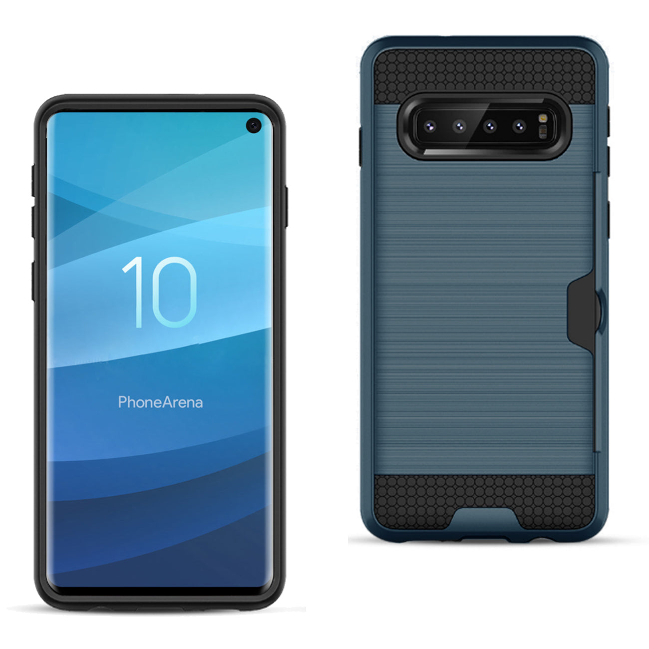 Case Hybrid Slim Armor With Card Holder SAMSUNG GALAXY S10 Navy Color