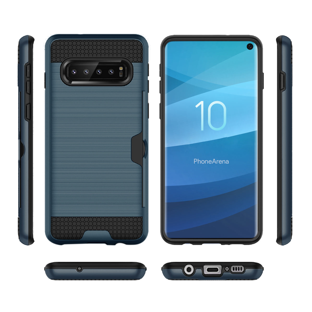 Case Hybrid Slim Armor With Card Holder SAMSUNG GALAXY S10 Navy Color