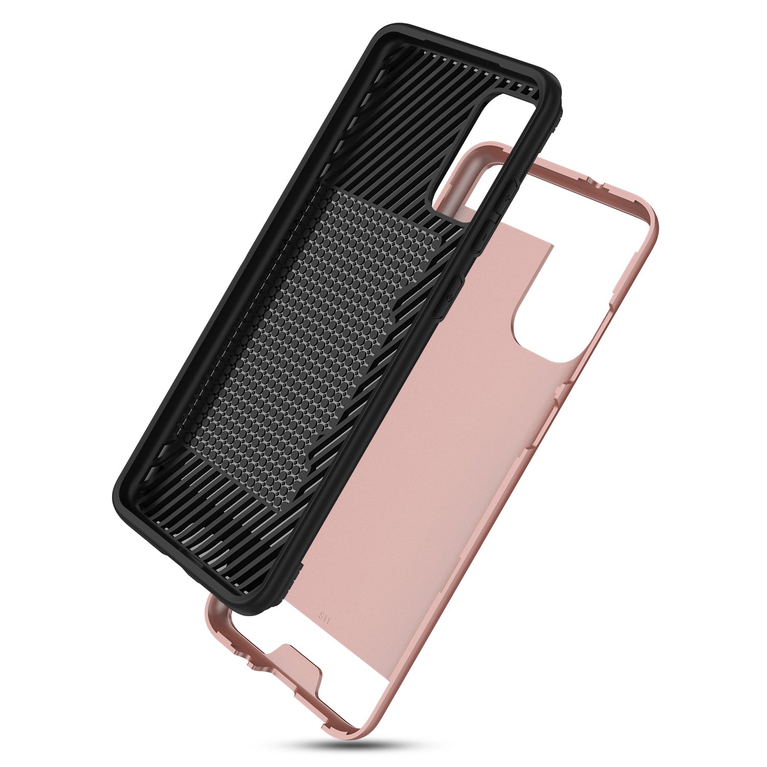 REIKO SAMSUNG GALAXY S20 SLIM ARMOR HYBRID CASE WITH CARD HOLDER IN ROSE GOLD