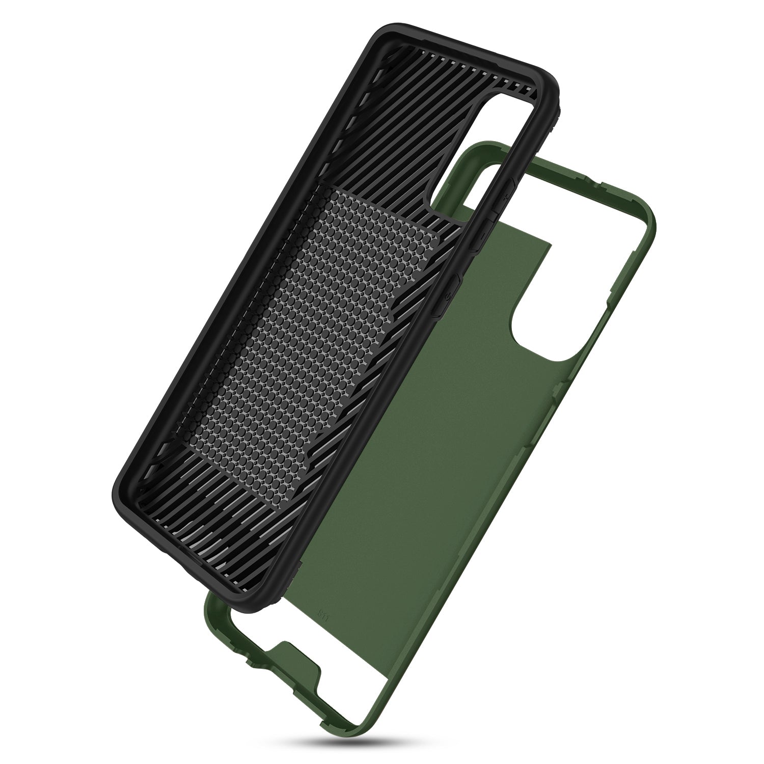 REIKO SAMSUNG GALAXY S20 ULTRA SLIM ARMOR HYBRID CASE WITH CARD HOLDER IN GREEN