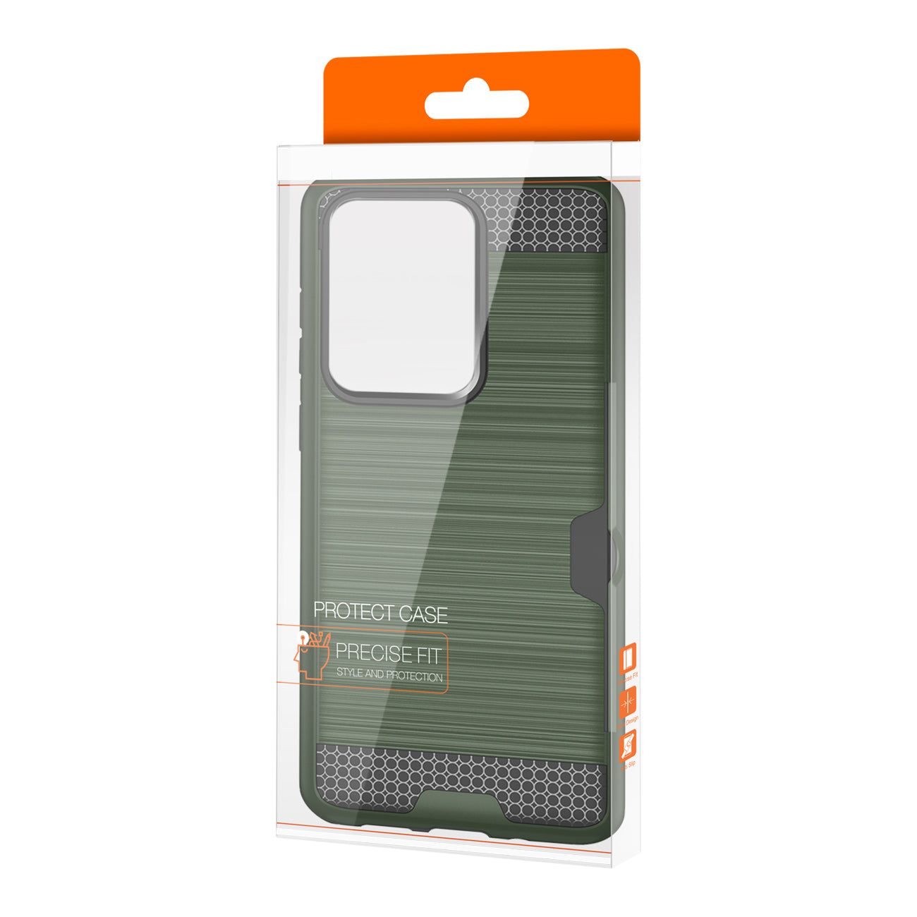 REIKO SAMSUNG GALAXY S20 ULTRA SLIM ARMOR HYBRID CASE WITH CARD HOLDER IN GREEN