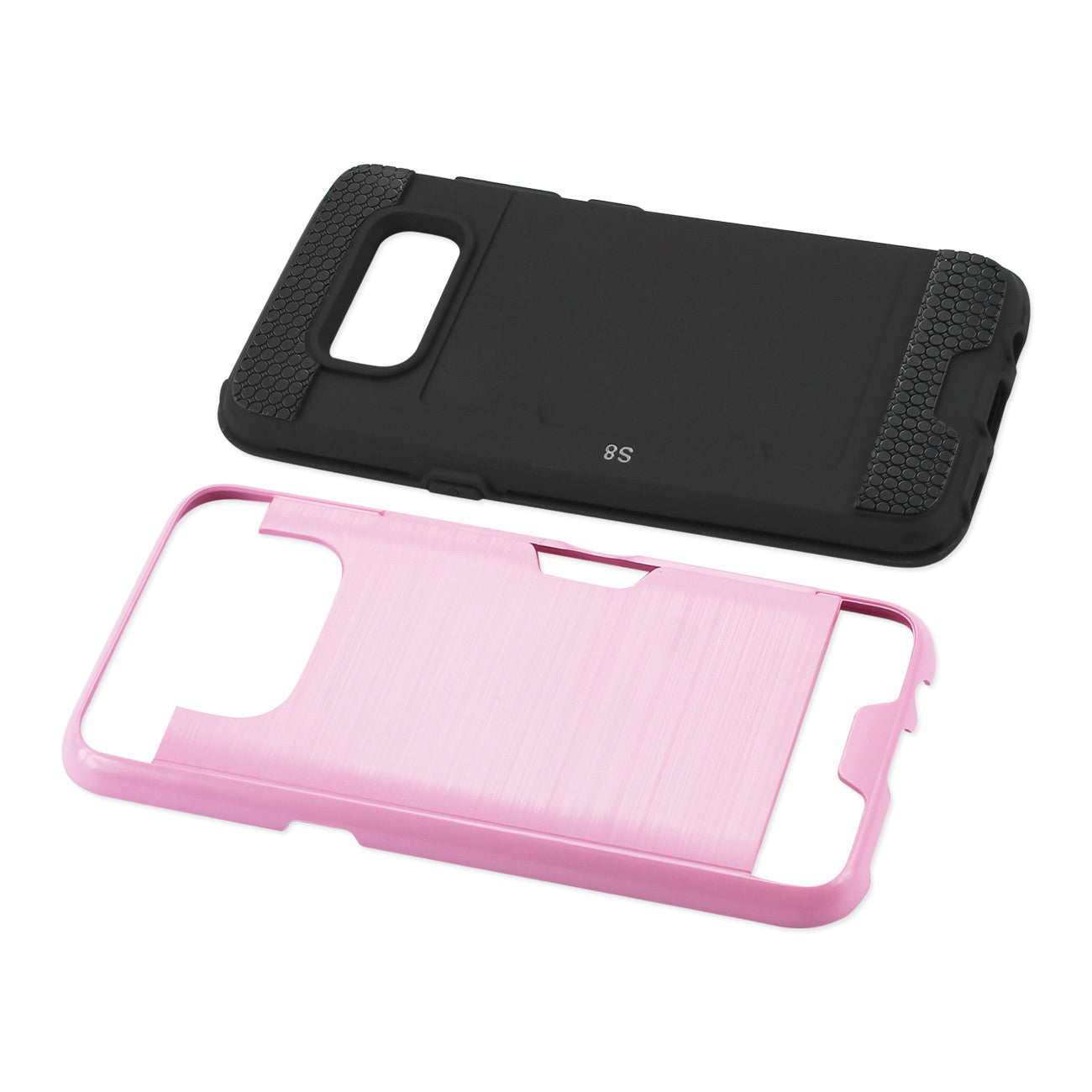 Case Hybrid Slim Armor With Card Holder Samsung Galaxy S8/ SM Pink Color