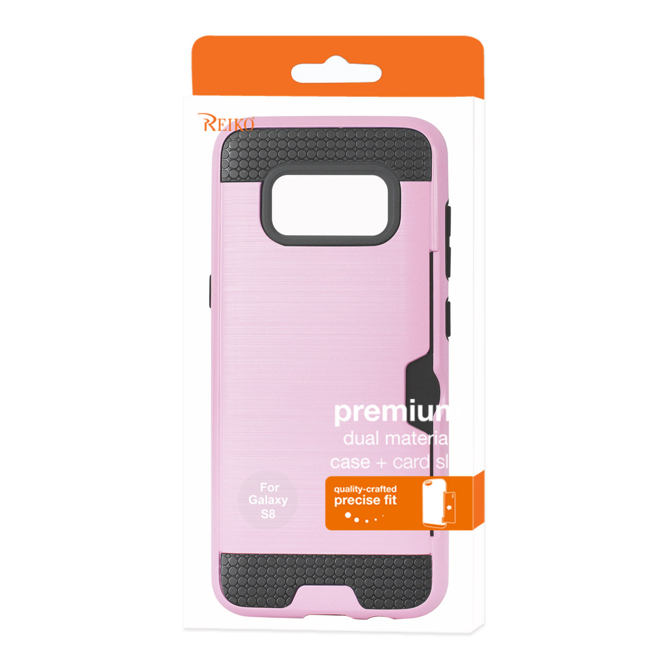 Case Hybrid Slim Armor With Card Holder Samsung Galaxy S8/ SM Pink Color