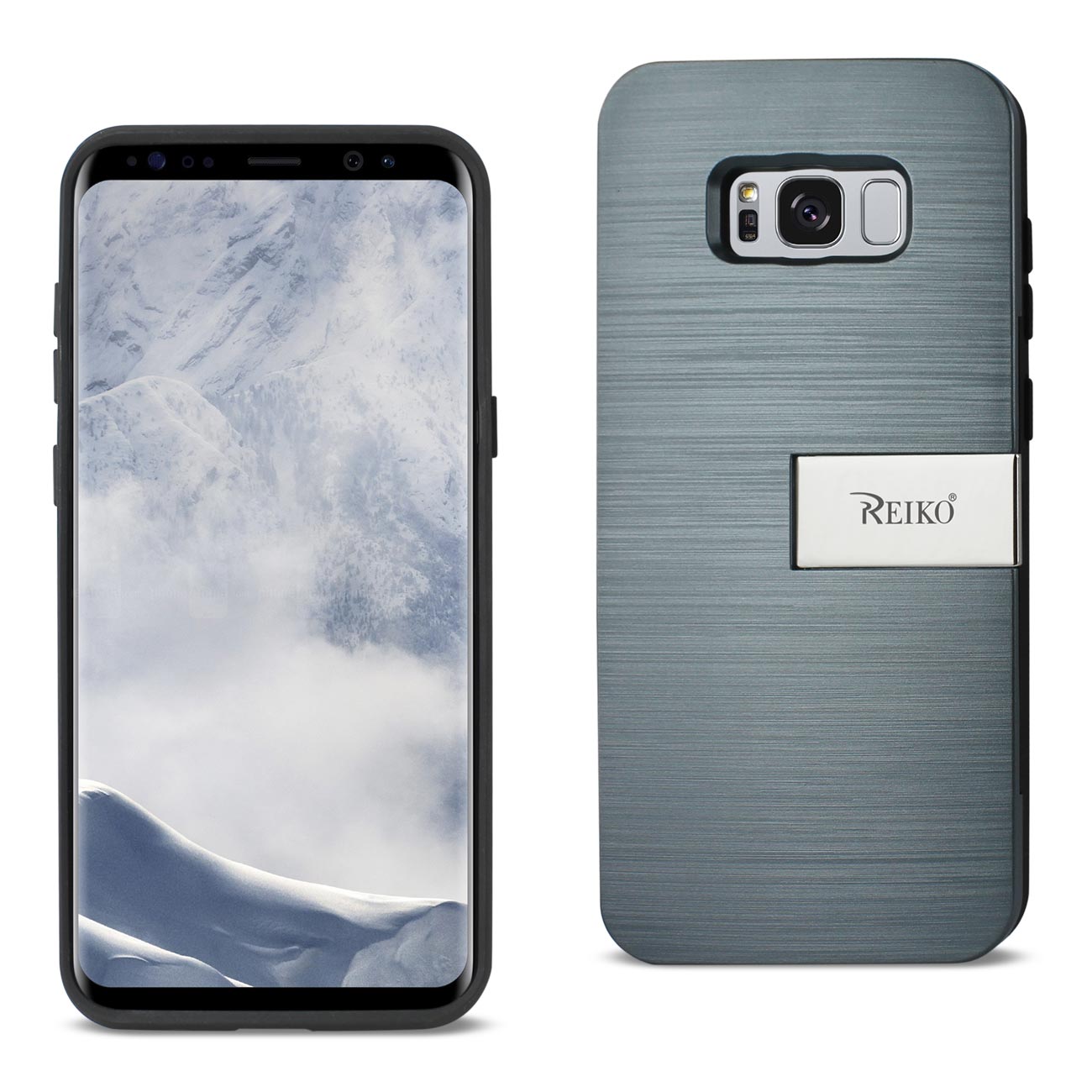 Case Hybrid With Card Holder Kickstand Slim Armor Samsung S8 Edge/ S8 Plus Navy Color