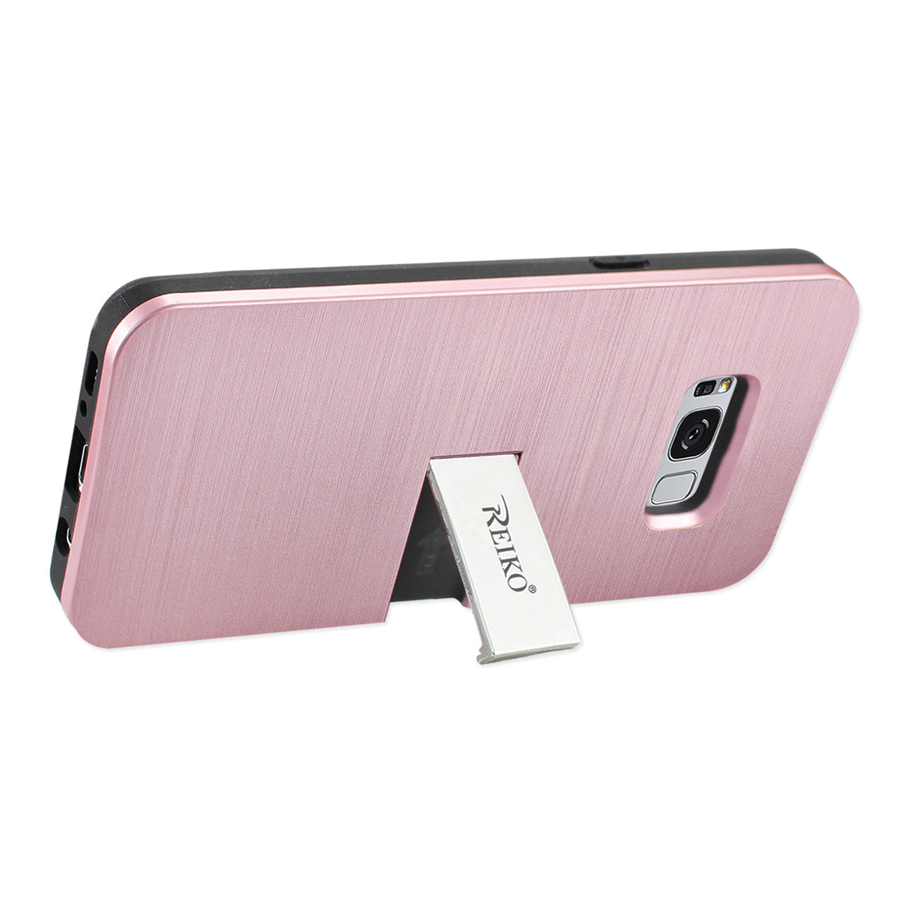 Case Hybrid With Card Holder Kickstand Slim Armor Samsung Galaxy S8/ SM Rose Gold Color