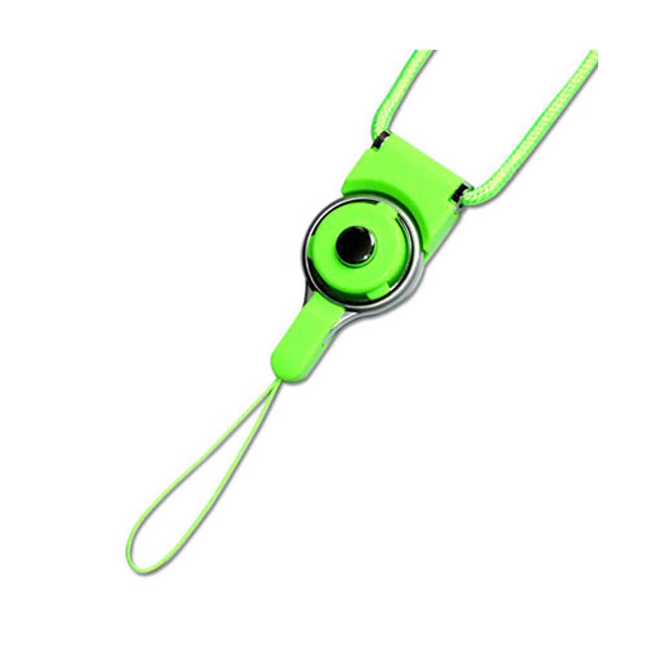 Long Lanyard Strap With Clip In Green