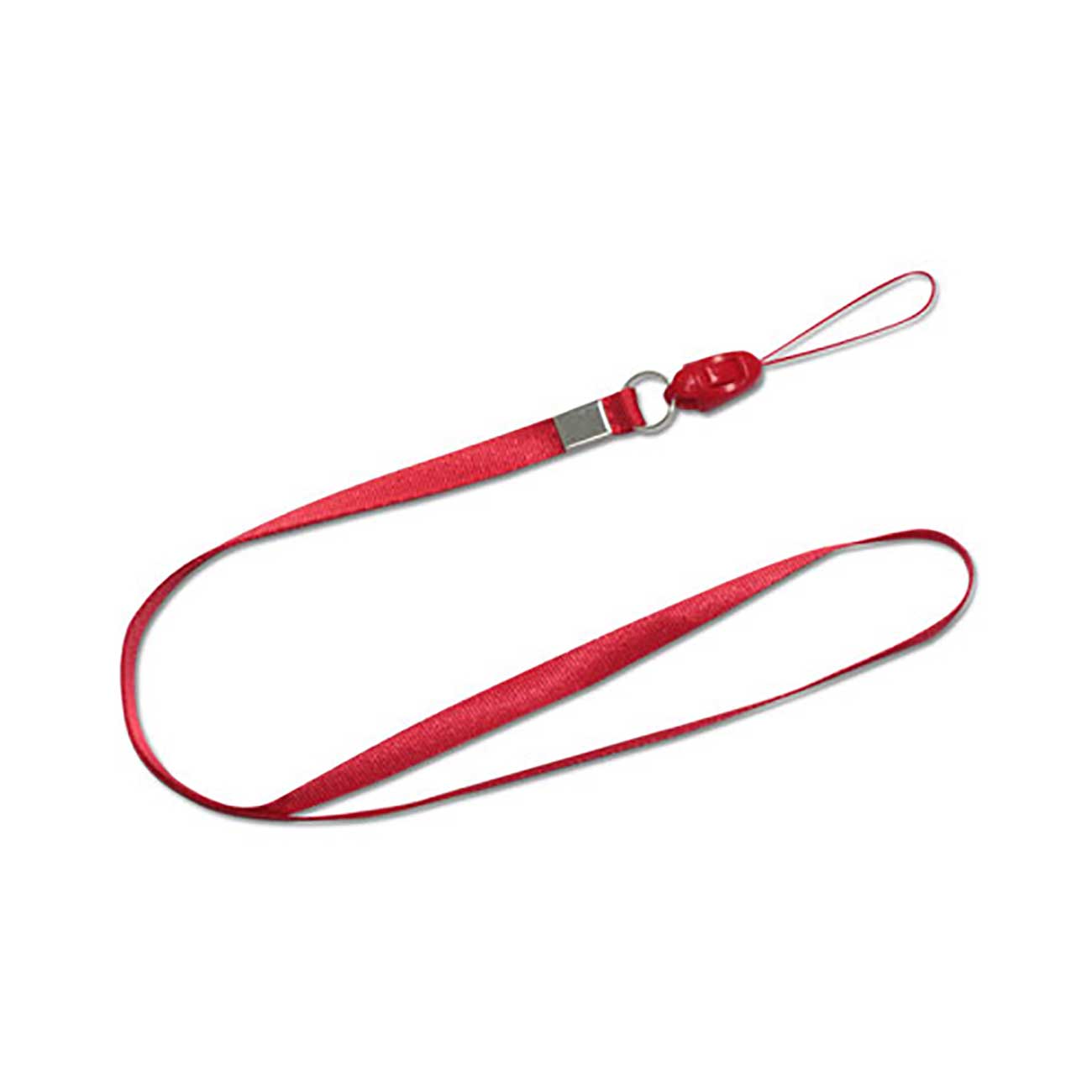 Long Lanyard Strap Clip In Red