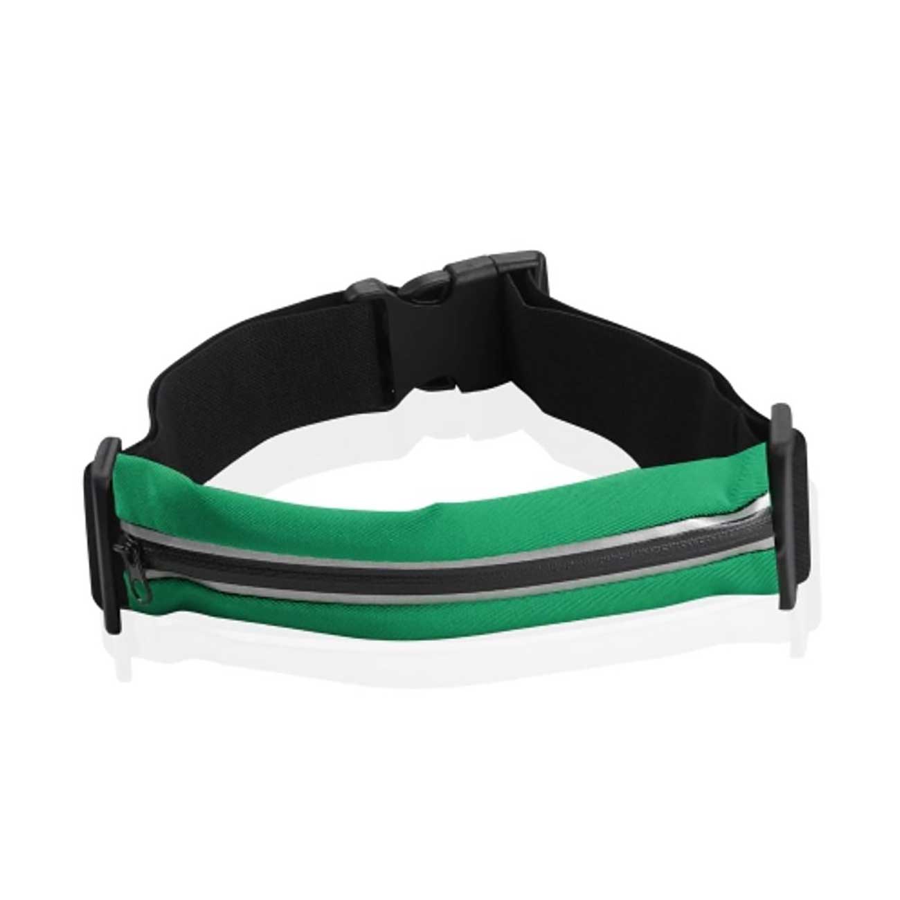 REIKO SPORTS STRETCH HIP WAIST PACK 7.87X1.77X1.77 INCHES INCHES IN GREEN
