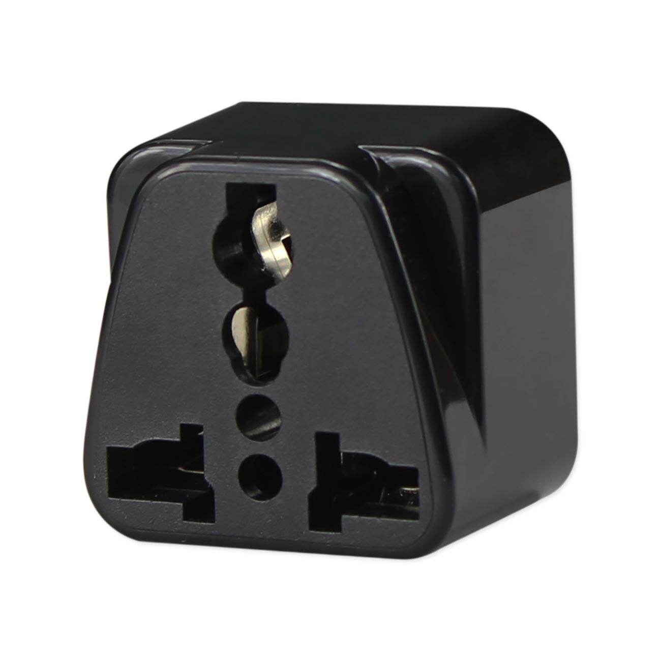 Universal Europe Eu / Uk / Au To Us Travel Plug Power Adapter Converter In Black