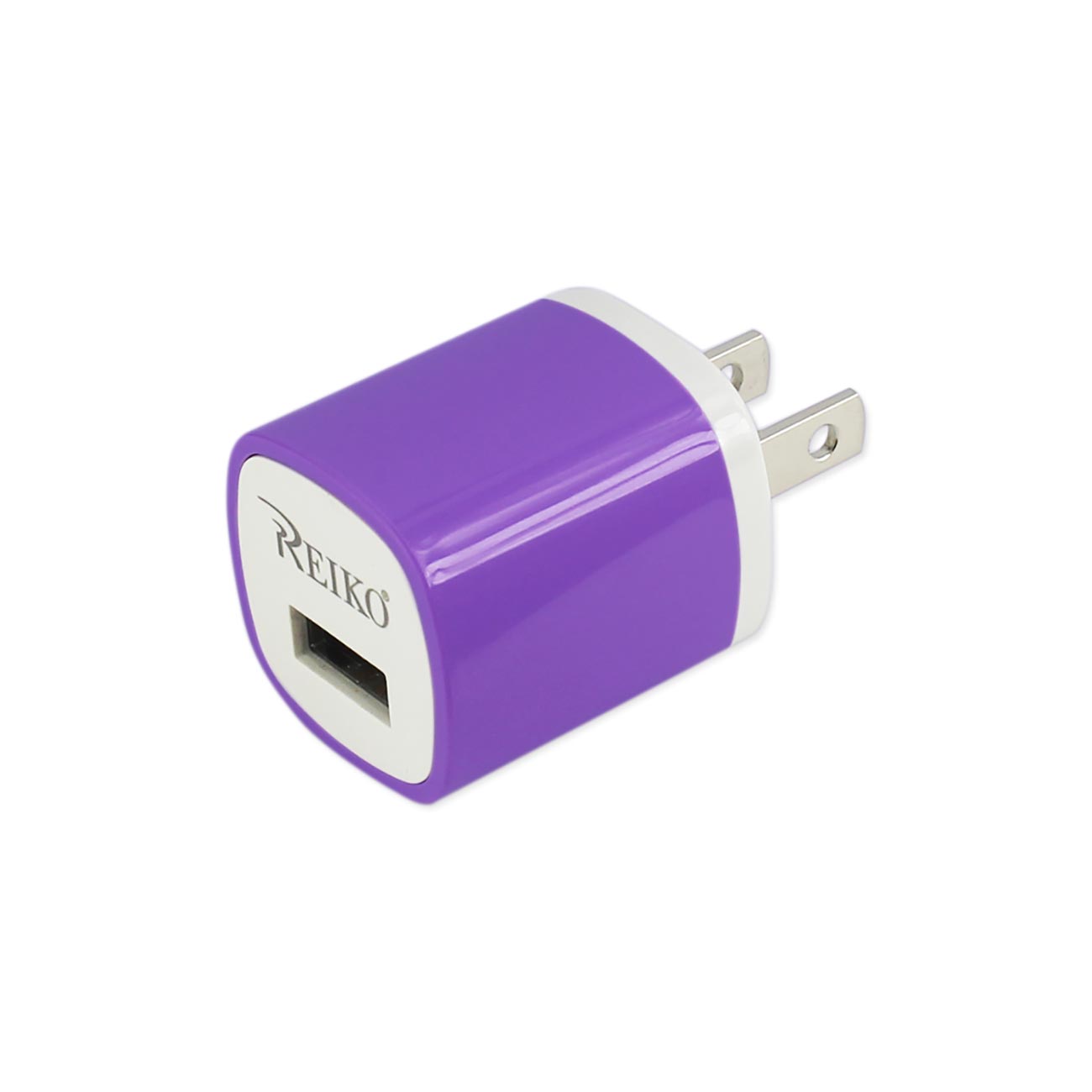 Charger Adapter USB 1 Amp Purple Color-