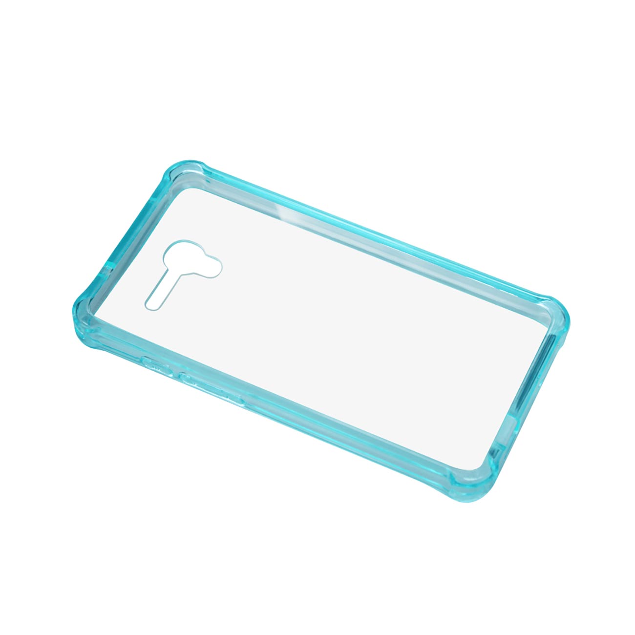 Alcatel One Touch Fierce Xl Clear Bumper Case With Air Cushion Protection In Clear Navy