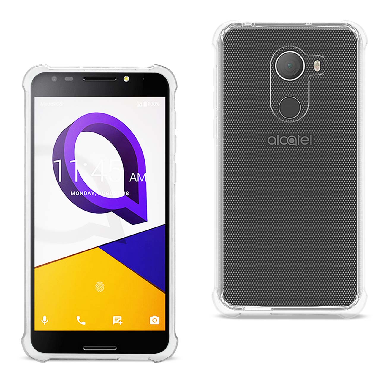 Alcatel Walters Clear Bumper Case With Air Cushion Protection In Clear