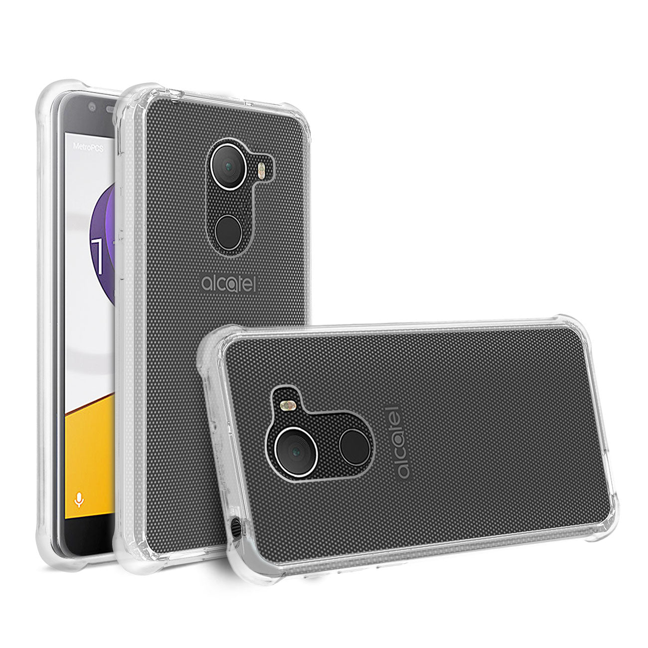 Alcatel Walters Clear Bumper Case With Air Cushion Protection In Clear