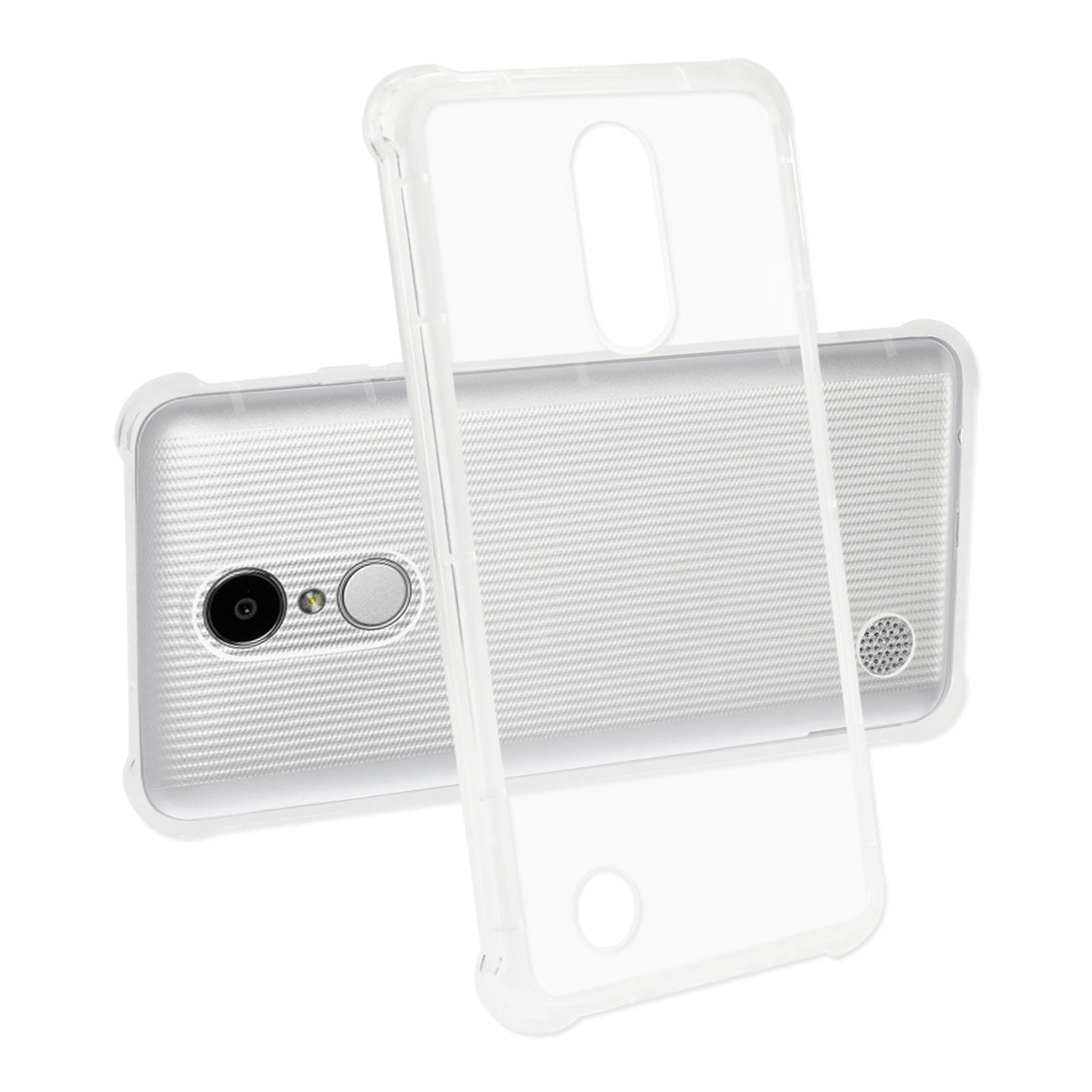 LG Aristo/ Fortune/ Phoenix 3 Clear Bumper Case With Air Cushion Protection In Clear