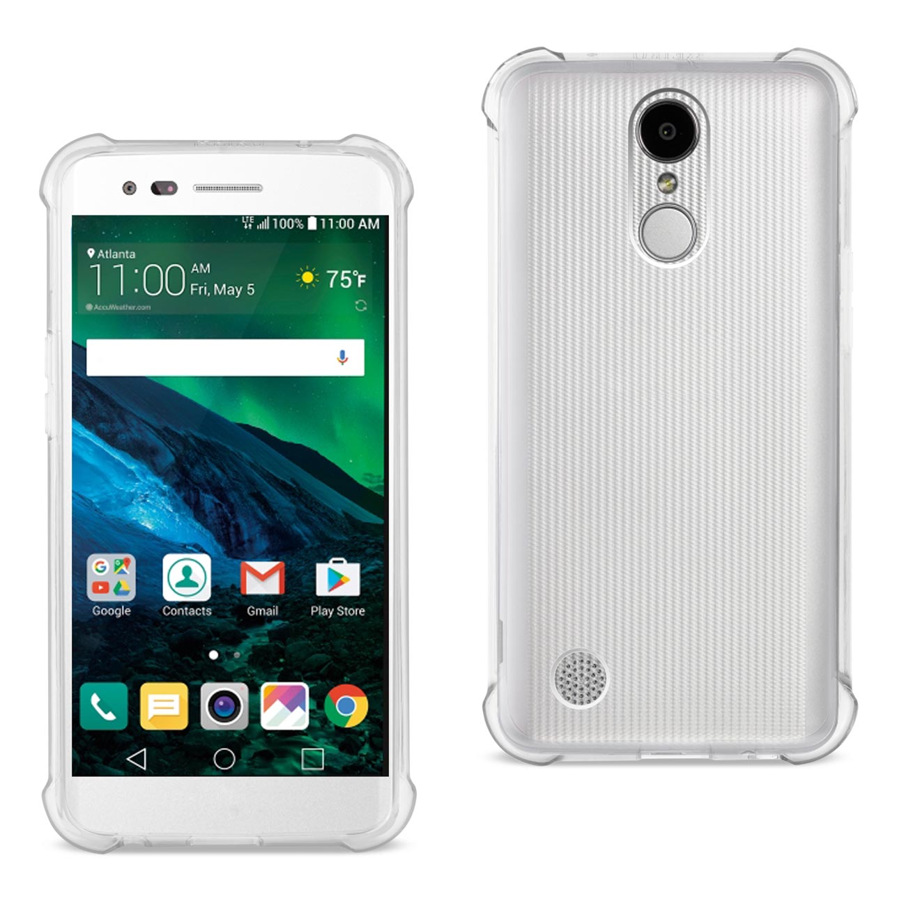 Case Bumper Clear Air Cushion Protection LG Fortune/ Phoenix 3/ Aristo Clear
