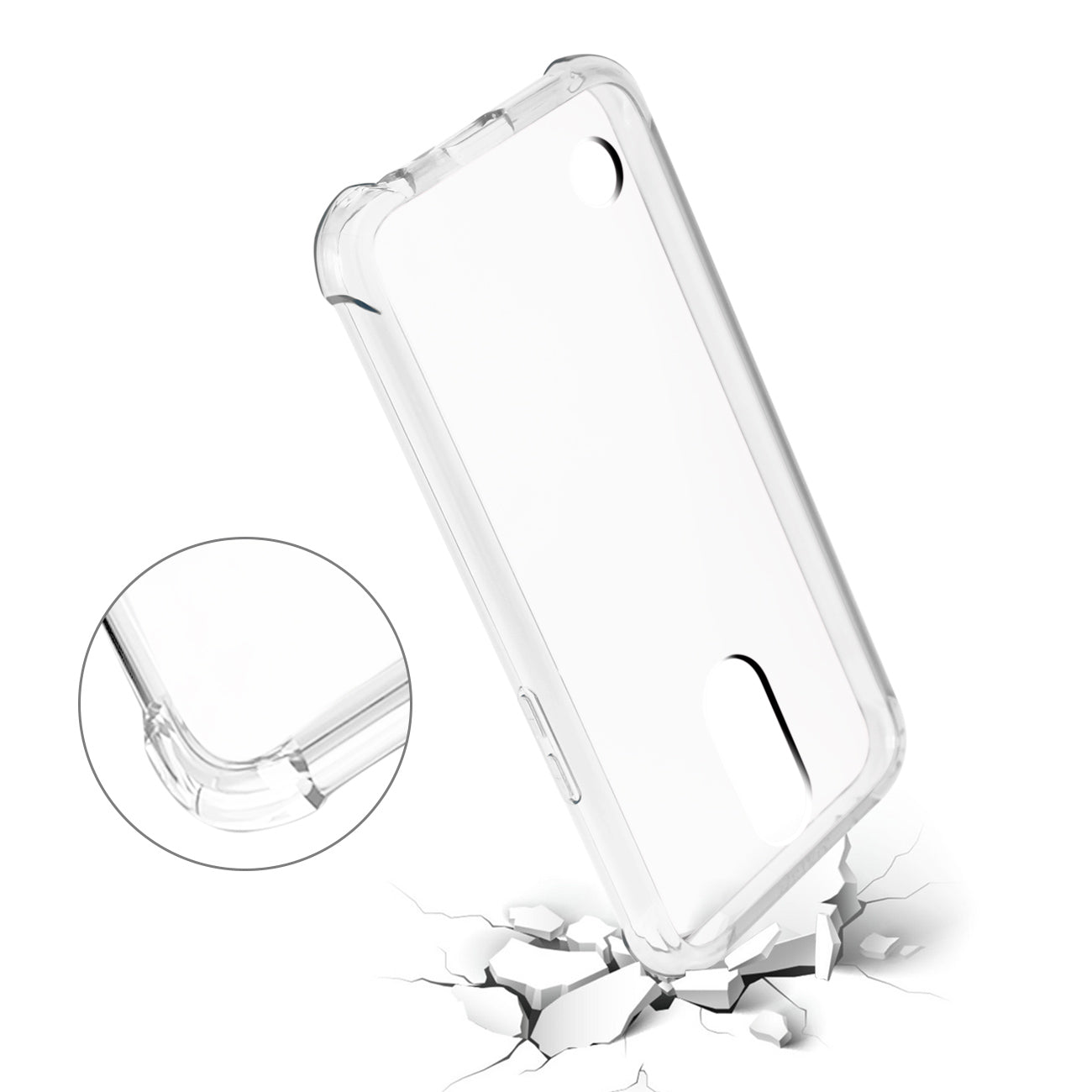 Case Bumper Clear Air Cushion Protection LG Fortune/ Phoenix 3/ Aristo Clear