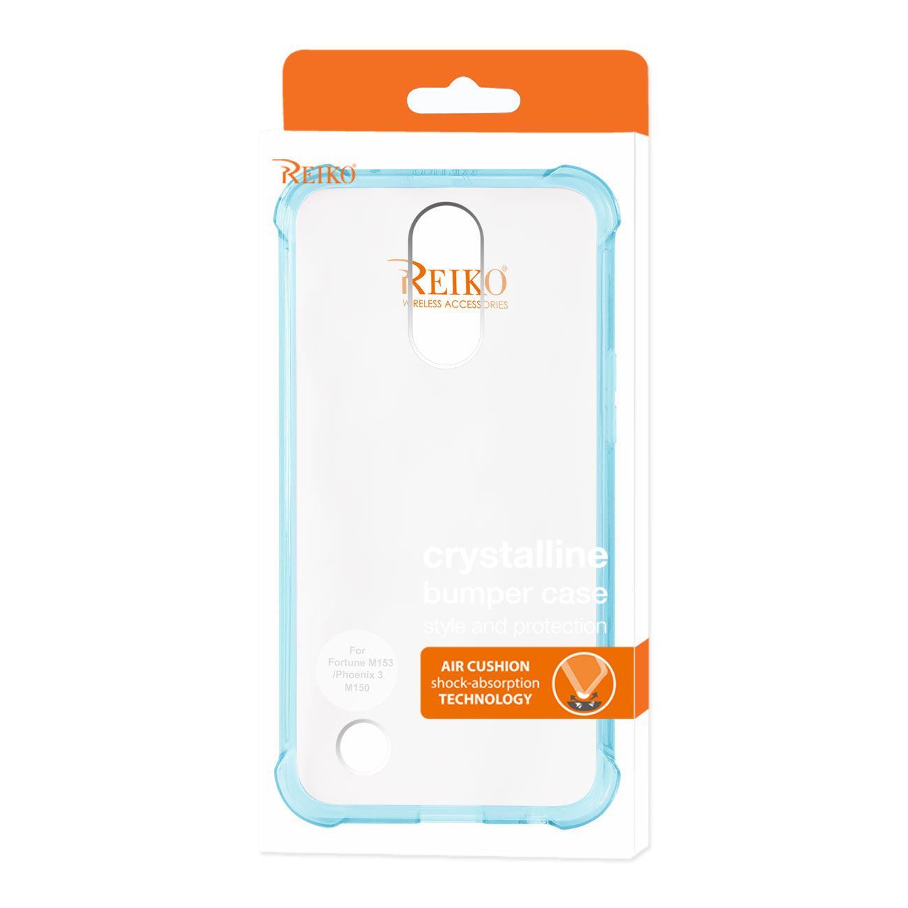 Case Bumper Clear Air Cushion Protection LG Fortune/ Phoenix 3/ Aristo Clear Navy Color