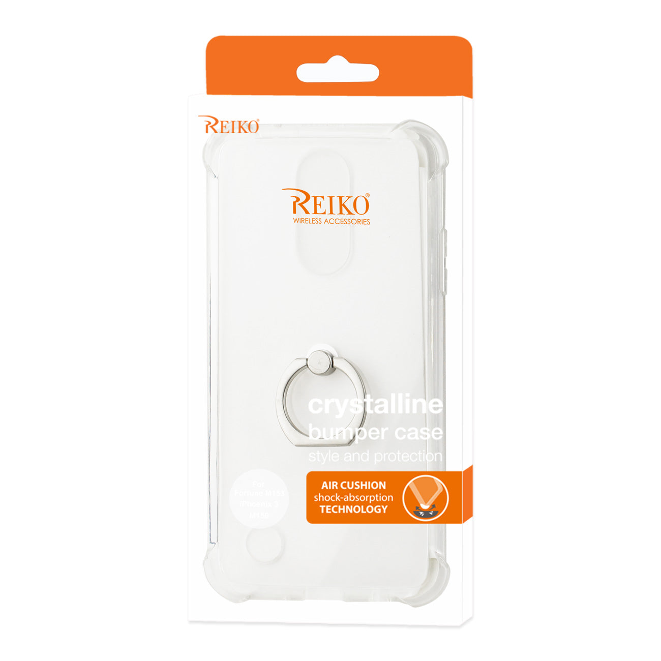 Case Bumper Aristo Air Cushion Protector Ring Holder LG Fortune/ Phoenix 3/ Clear