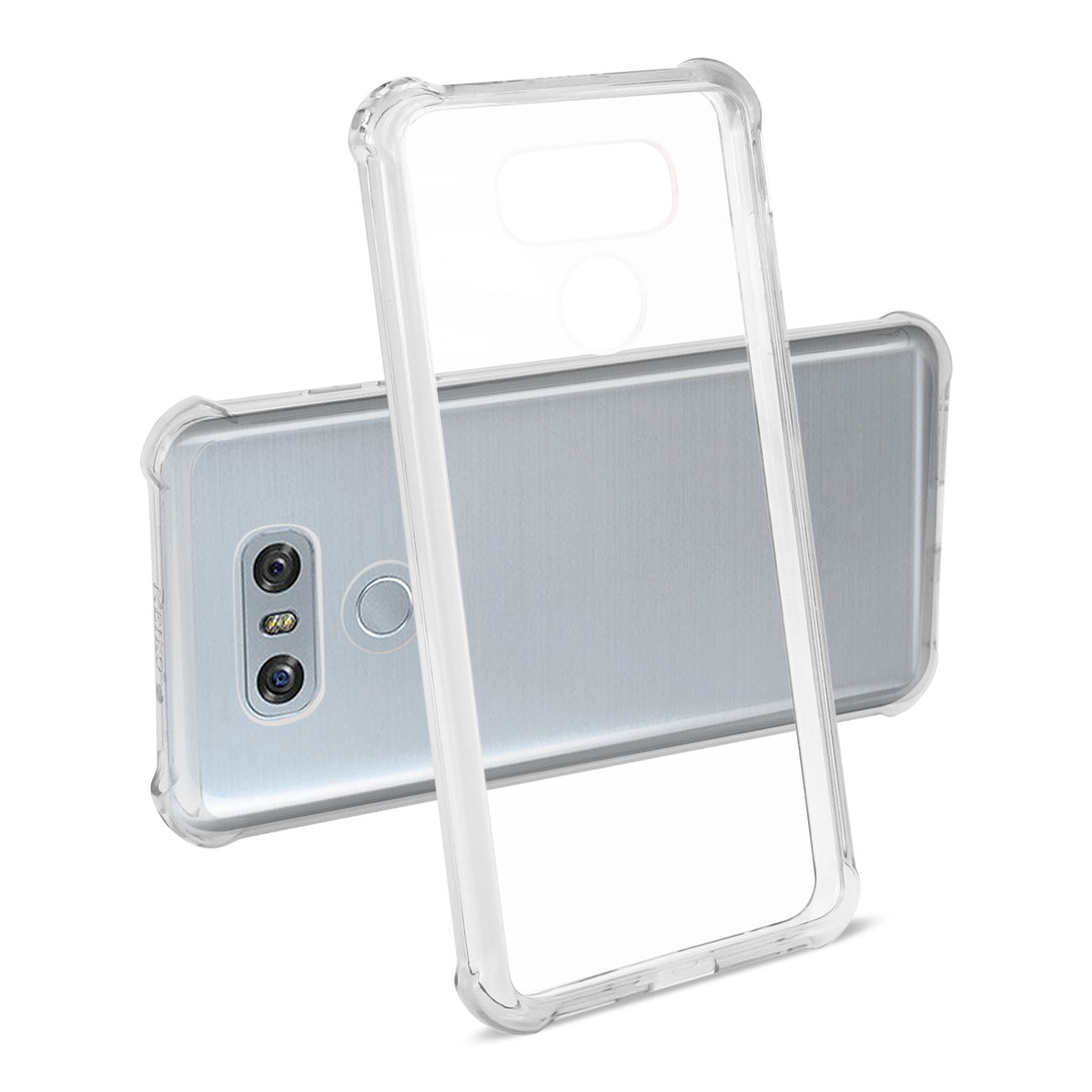 LG G6 Clear Bumper Case With Air Cushion Shock Absorption In Clear