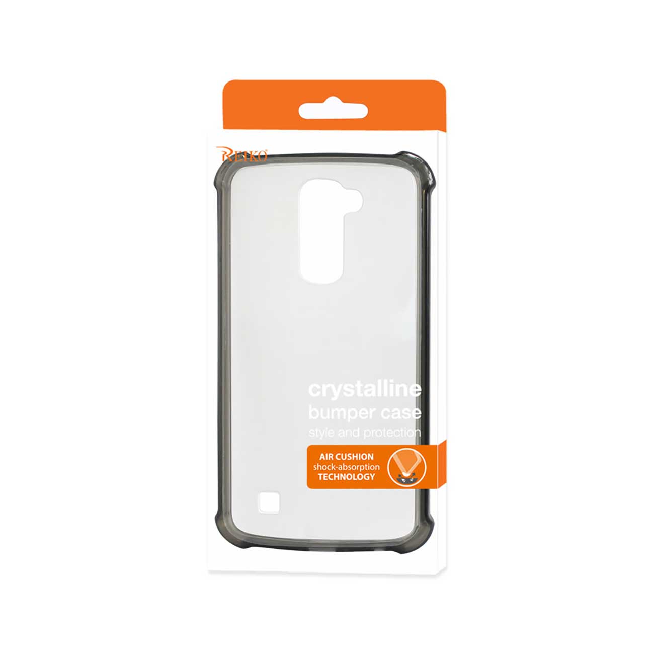Case Bumper Air Cushion Protection LG K10 Clear Black Color