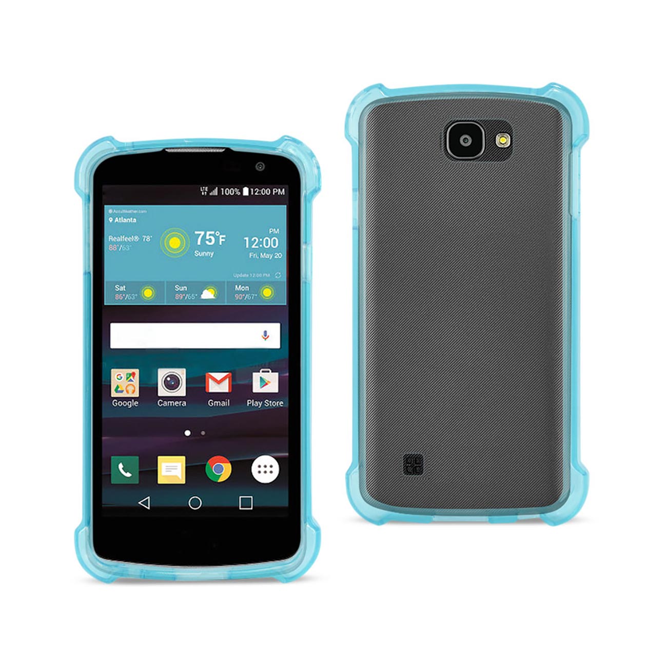 Case Clear Bumper Air Cushion Protection LG Spree Navy Color