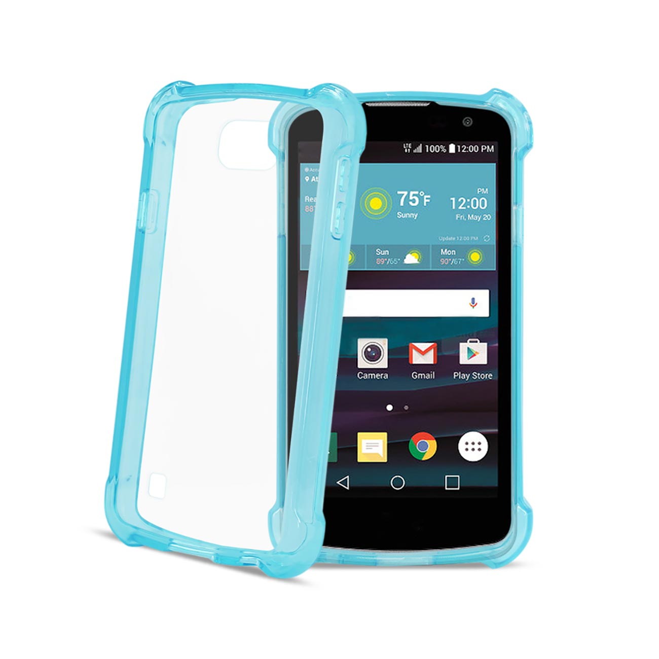 Case Clear Bumper Air Cushion Protection LG Spree Navy Color