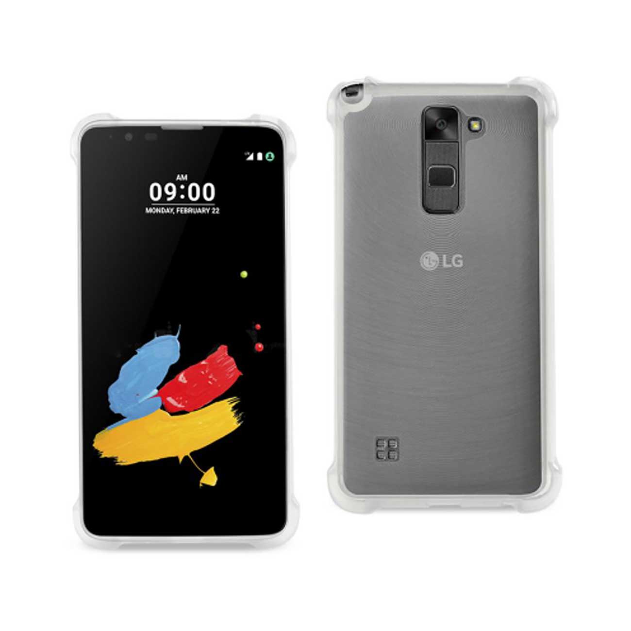 Case Bumper Clear Air Cushion Protection LG Stylus 2 Clear