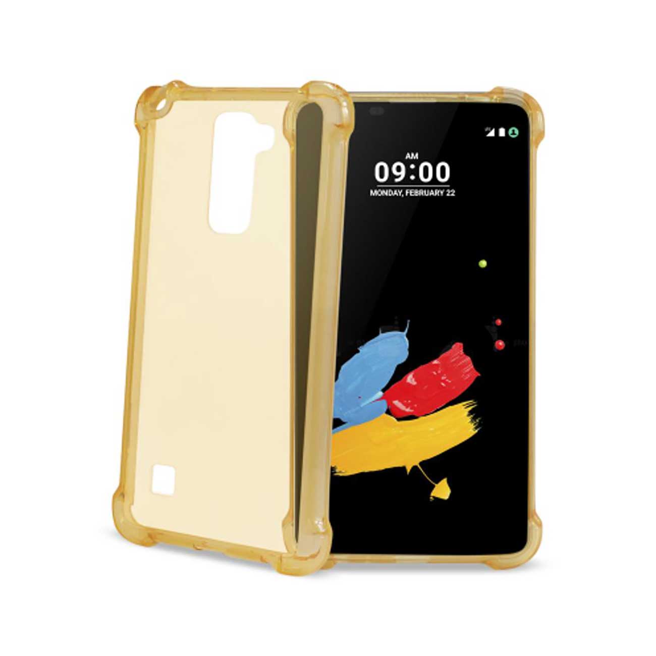 Case Bumper Clear Air Cushion Protection LG Stylus 2 Gold Color