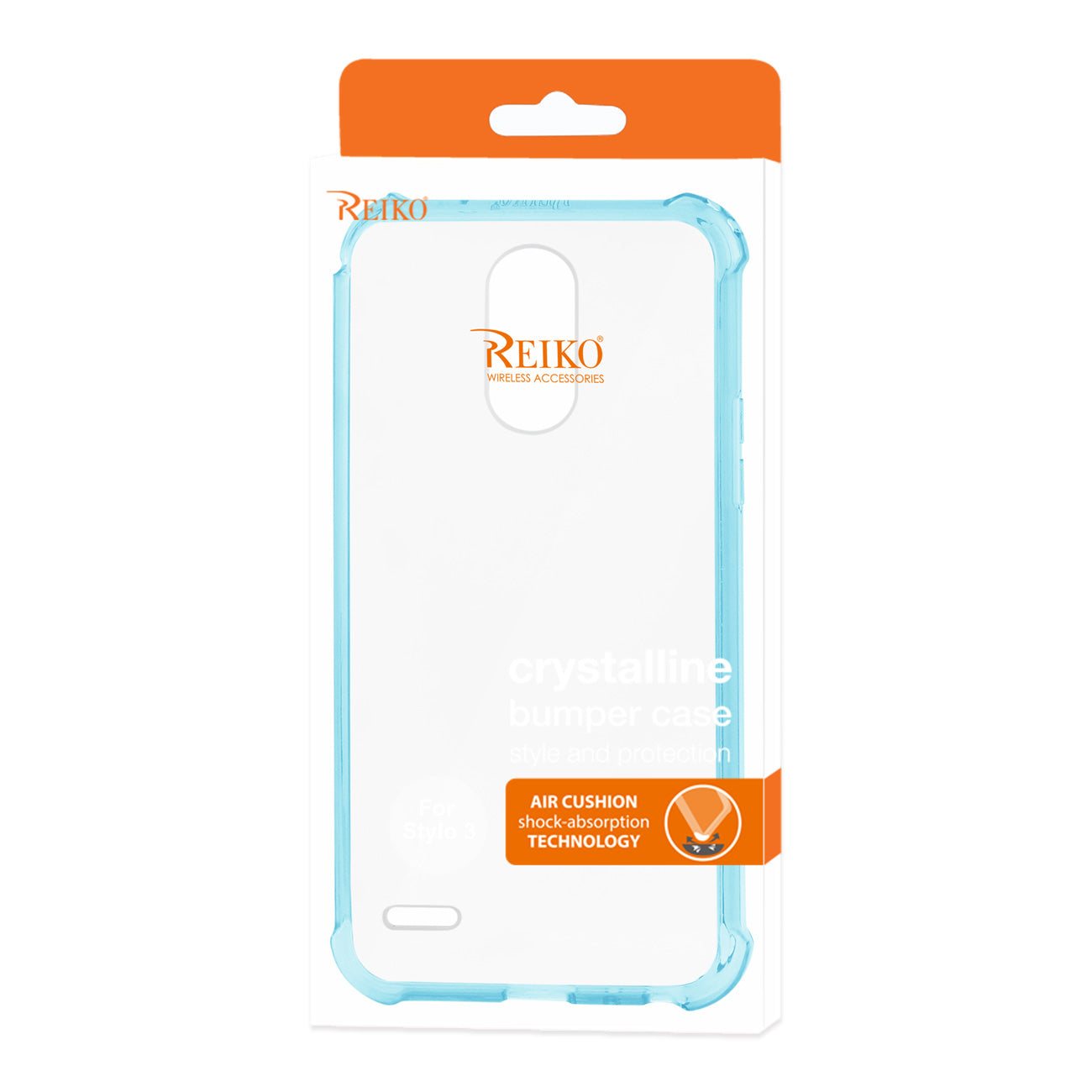 Case Bumper Clear Air Cushion Shock Absorption LG Stylo 3/ Stylus 3 Clear Navy Color