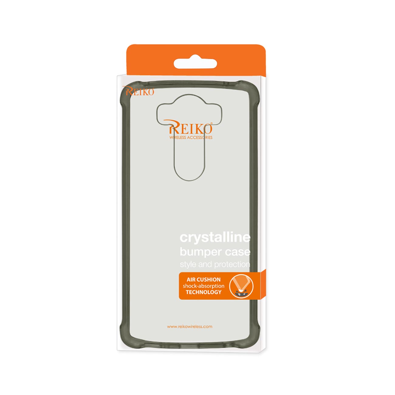LG V10 Clear Bumper Case With Air Cushion Protection In Clear Black