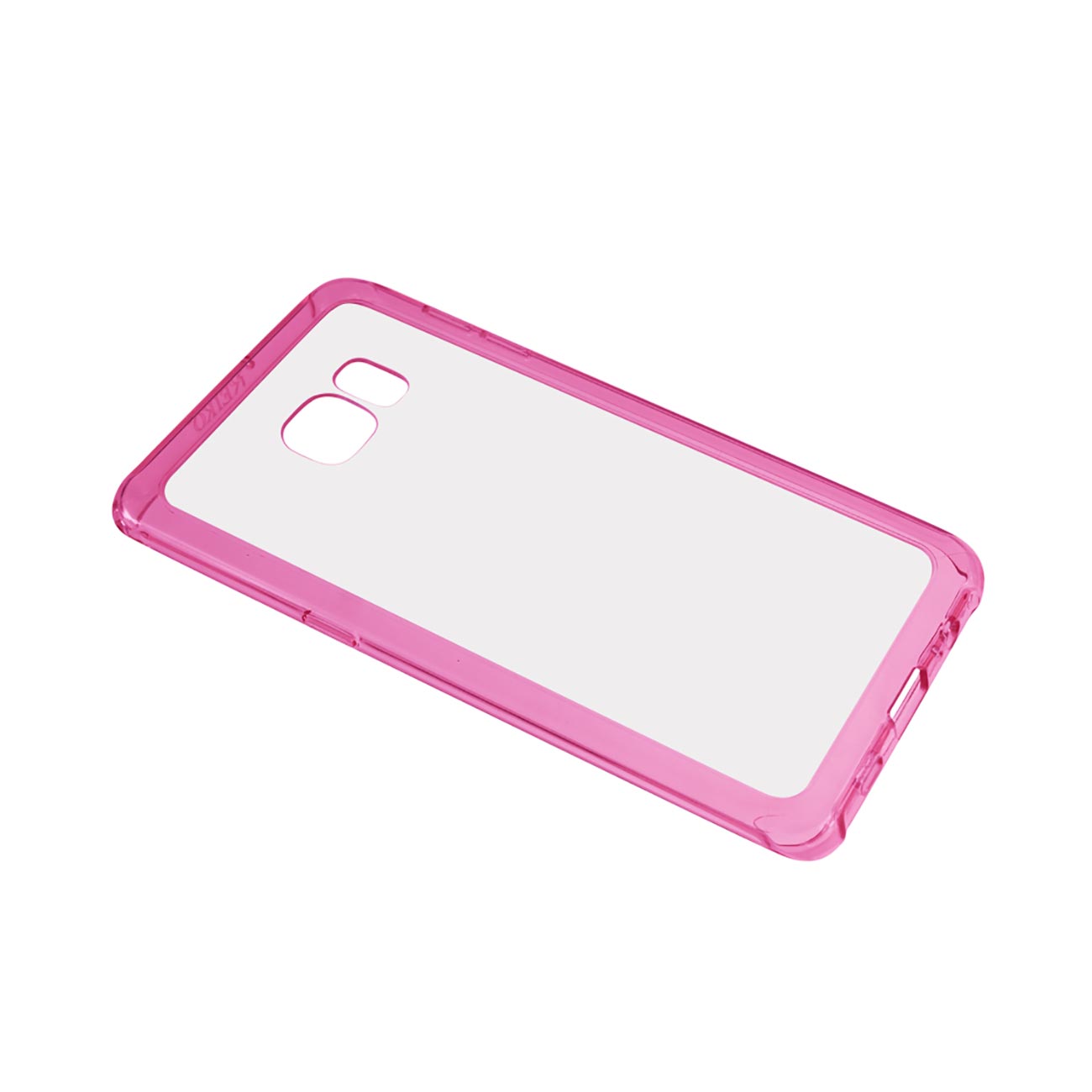 Samsung Galaxy S6 Edge Plus Clear Bumper Case With Air Cushion Protection In Clear Hot Pink